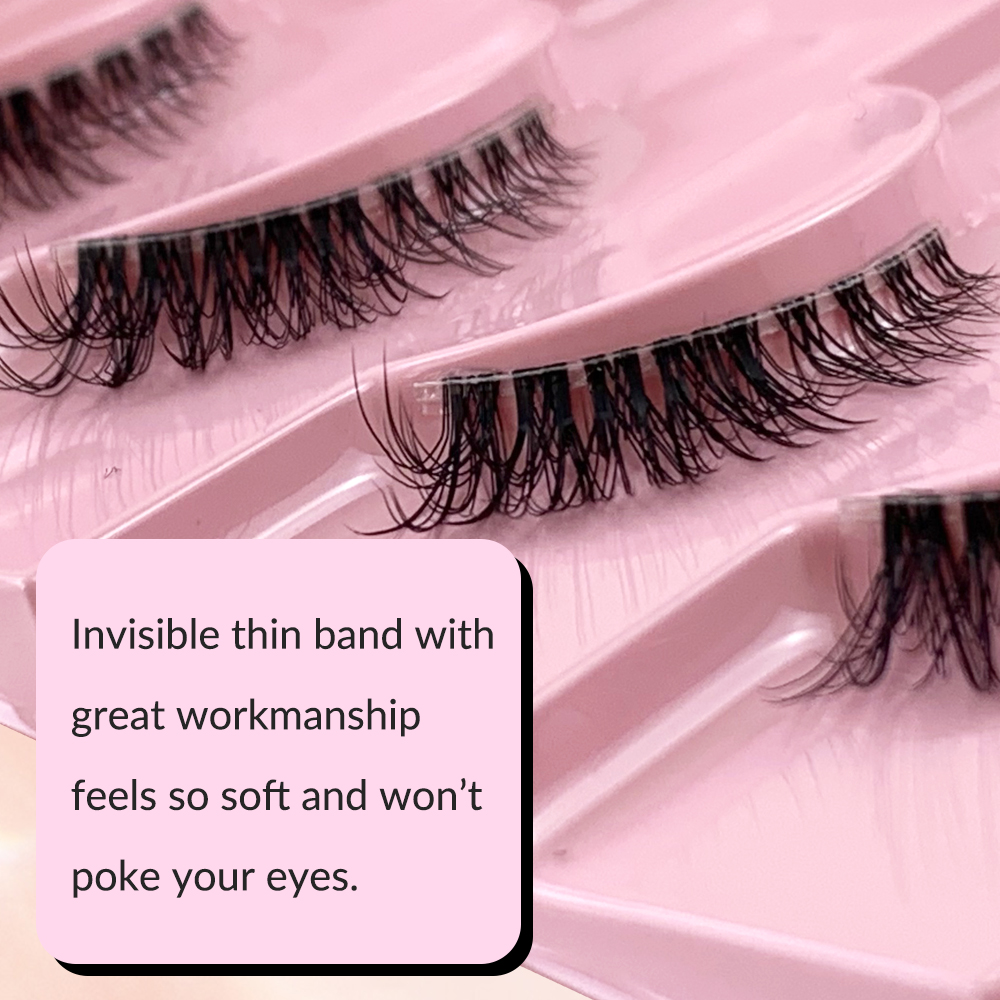 7 Pairs Half Lashes Cat Eye Natural Long Soft Make Up Tool (Wispy Faux Mink Lashes with Transparent Band) (5).jpg