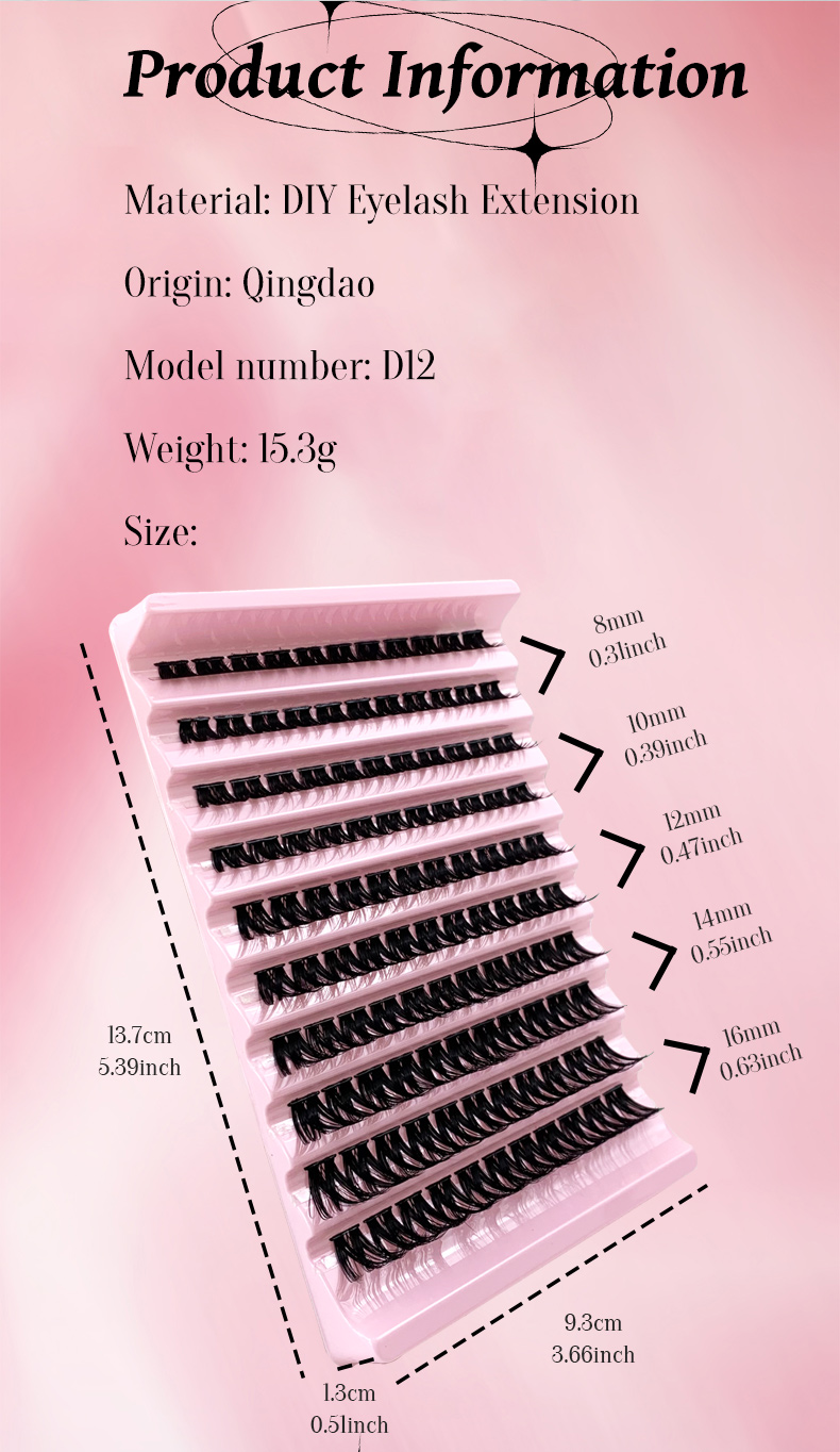 Cluster Eyelashes Mixed Lengths (2)