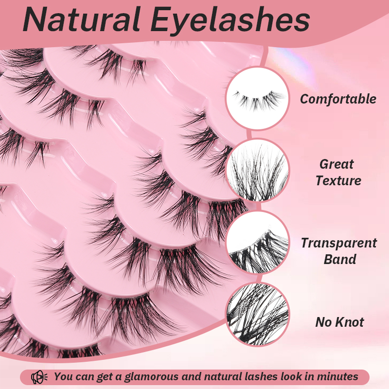 Hinarin Fox Eyes Eyelashes – Fluffy, Wispy & Naturally Glamorous (6)