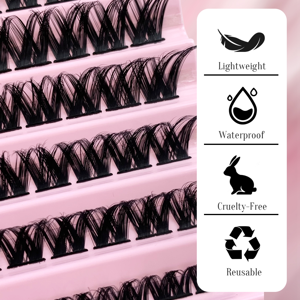 Cluster Eyelashes Mixed Lengths (6)