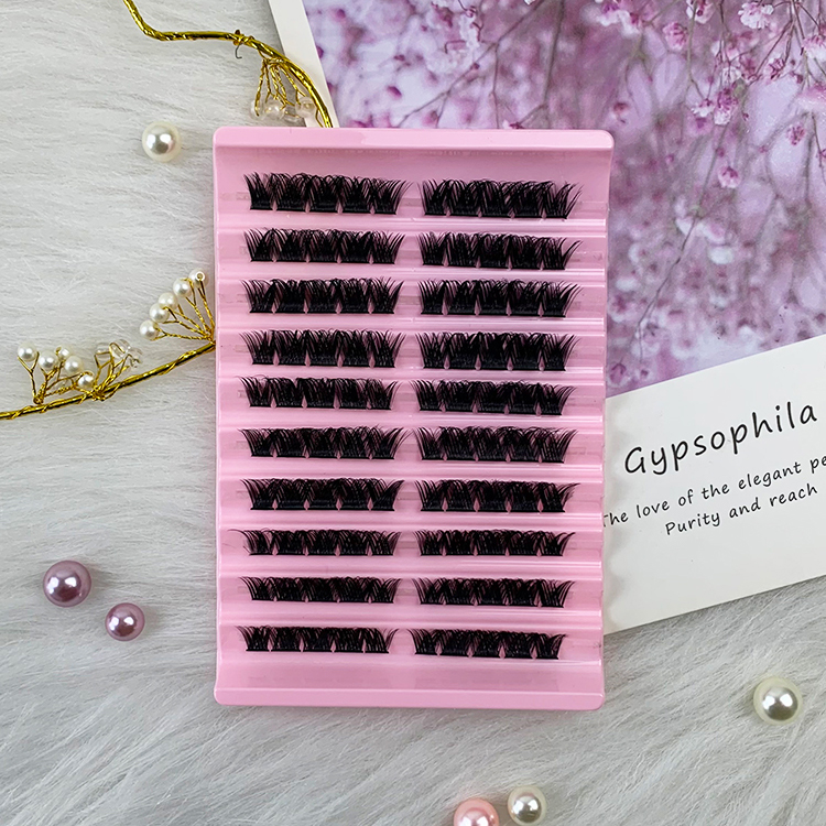 Mink Cluster Eyelash Extensions 100 Pcs Fluffy Soft DIY Individual Lashes Segmented Natural Long Self Adhesive Make Up Cilias (8).jpg