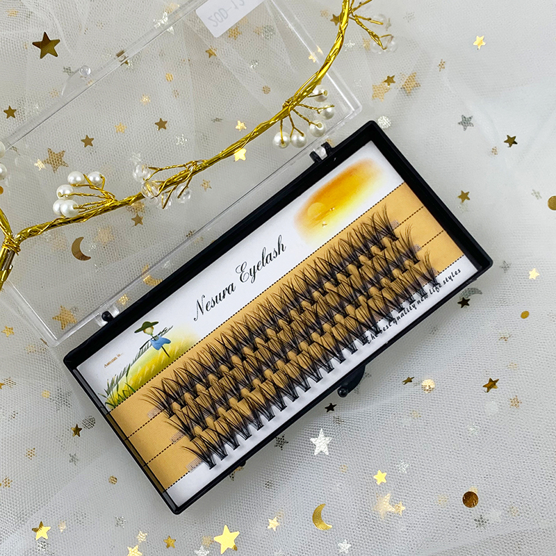 Cluster Lashes Free Shipping Individual Lashes Extensions 60 Clusters Wholesale 100% Human Fluffy 20D 12MM Segmented Make Up (5).jpg