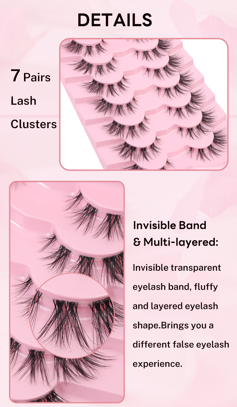 Hinarin Fox Eyes Eyelashes – Fluffy, Wispy & Naturally Glamorous-1 (3)