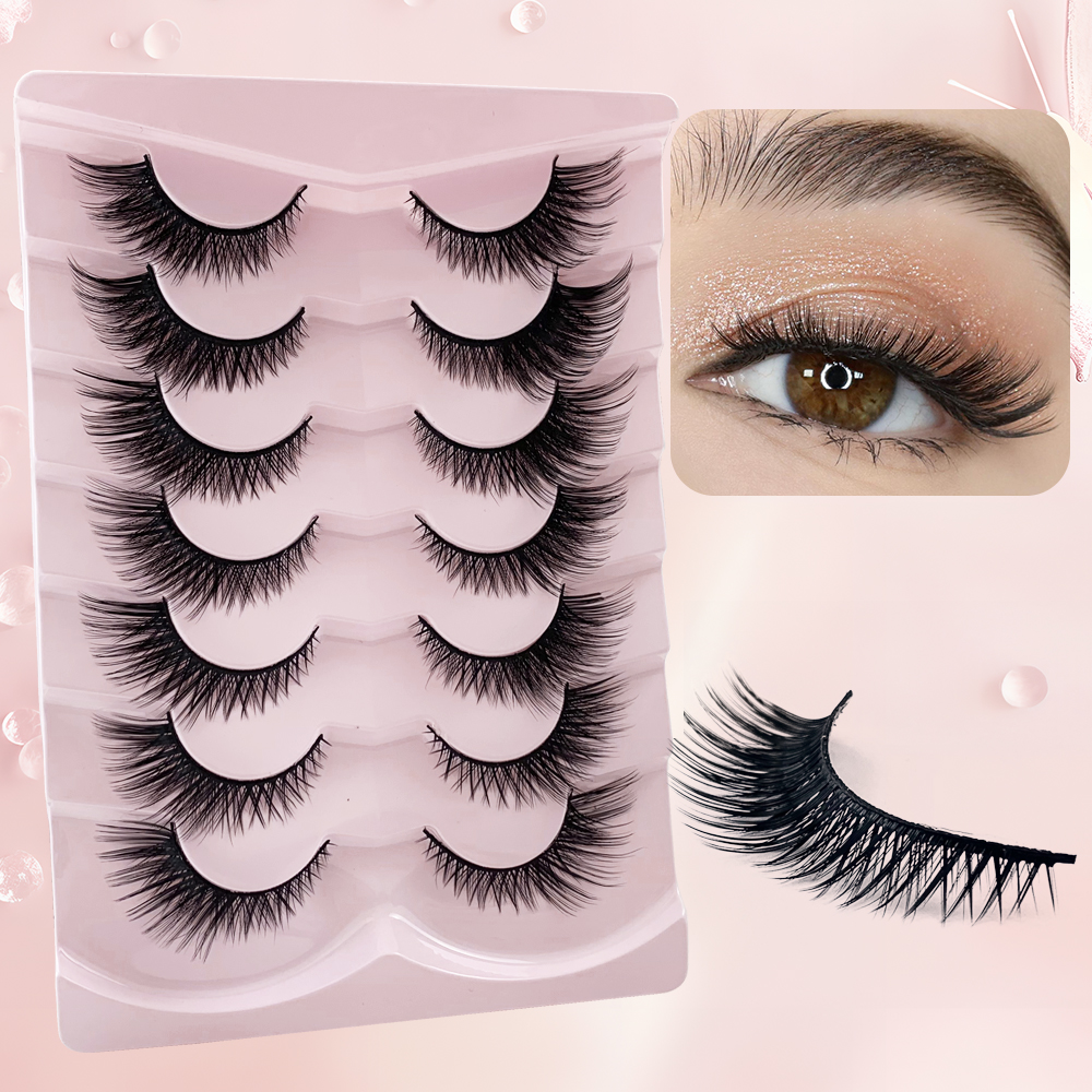Cat Eye Winged End Fake Eyelashes – 7 Pairs Fox Lashes (7).jpg