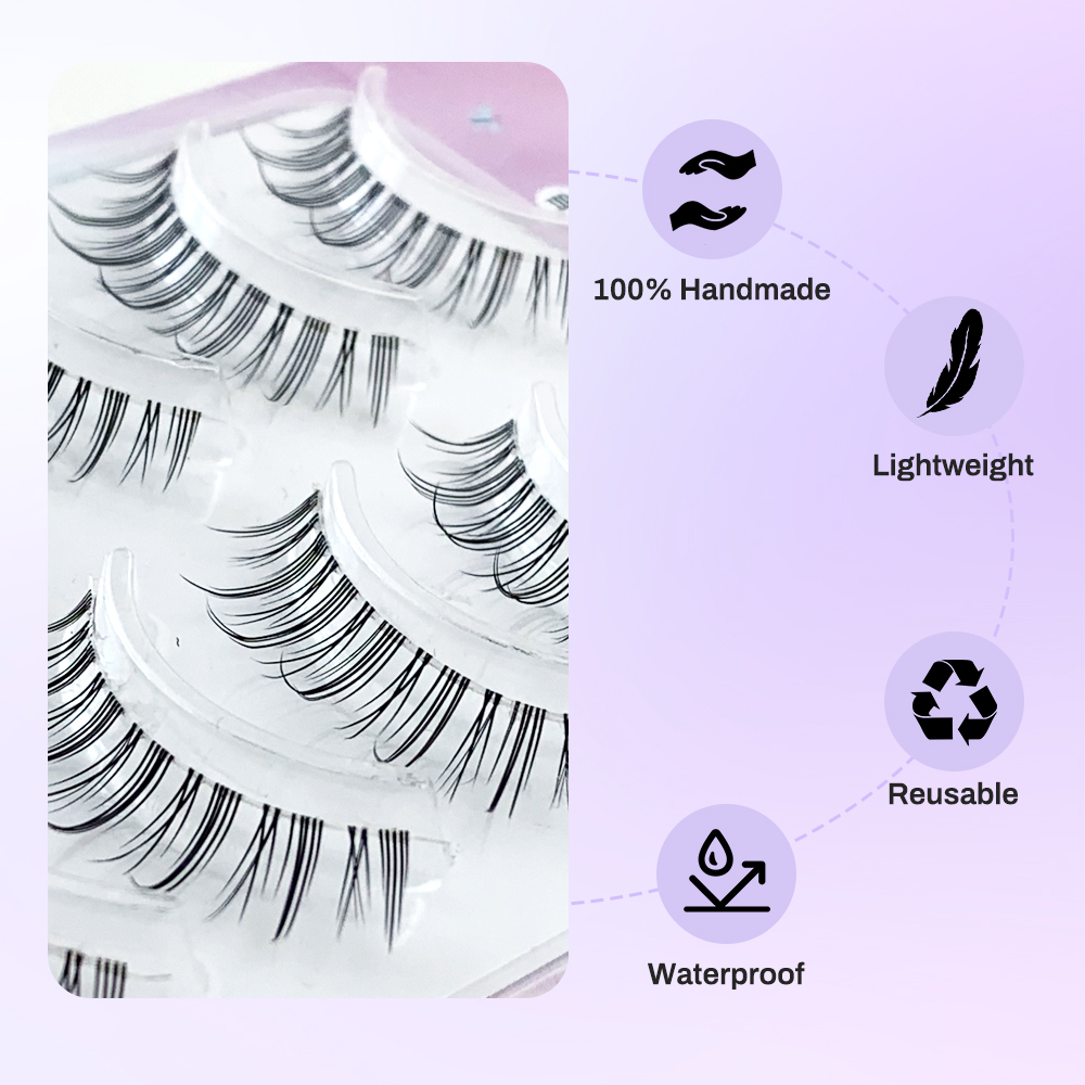 Natural Long False Eyelashes – 5 Pairs with Transparent Band for Effortless Beauty (2).jpg