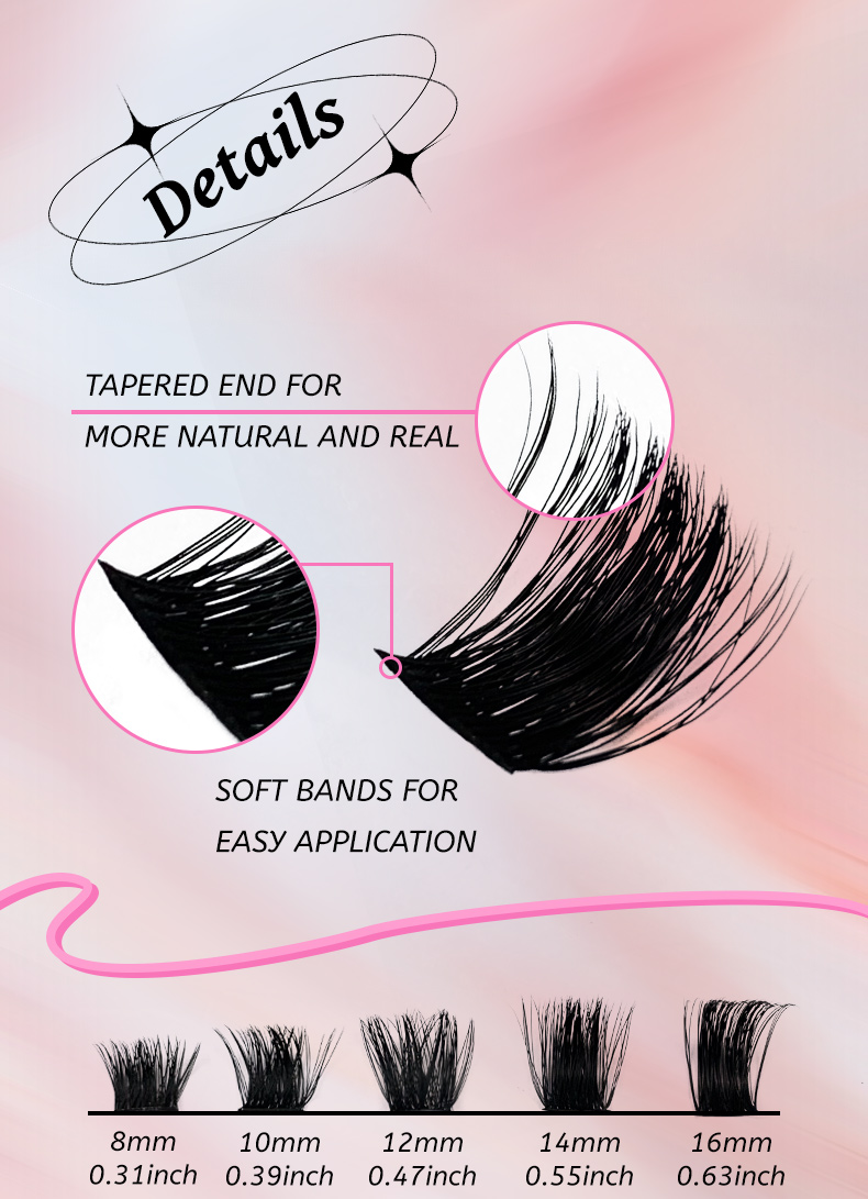 DIY Cluster Eyelash Extensions Mixed (3)