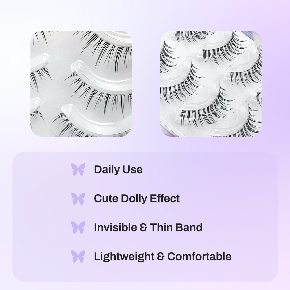 Natural Long False Eyelashes – 5 Pairs with Transparent Band for Effortless Beauty (3).jpg