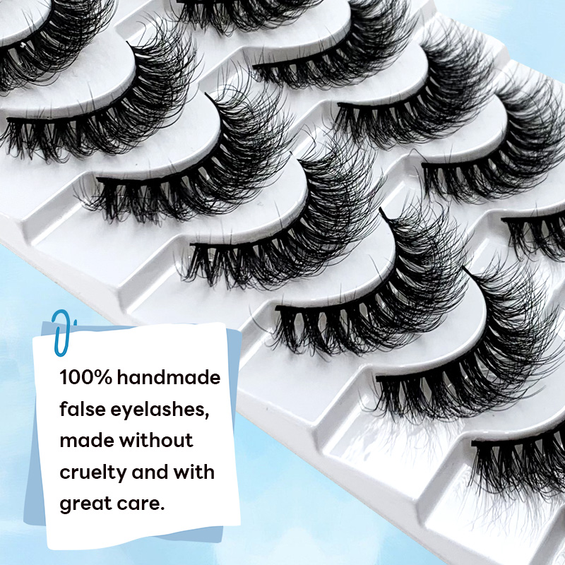 Hinarin Fluffy Handmade Eyelashes – Natural, Voluminous & Reusable Luxury (4)