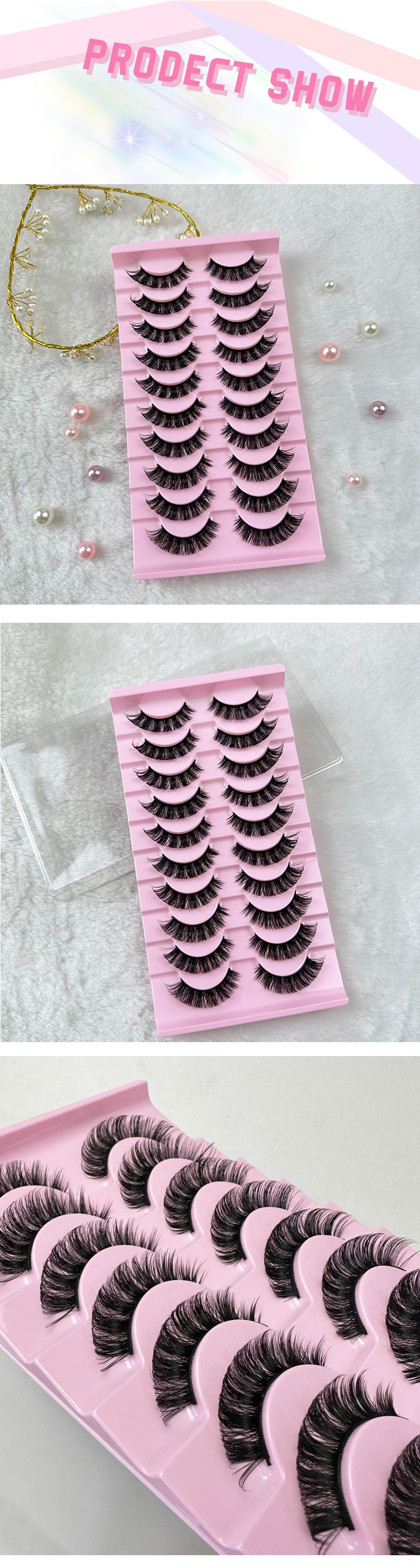 10 Pairs Russian Strip Lashes – Dramatic, Fluffy & Cruelty-Free Mink Lashes-1 (1)