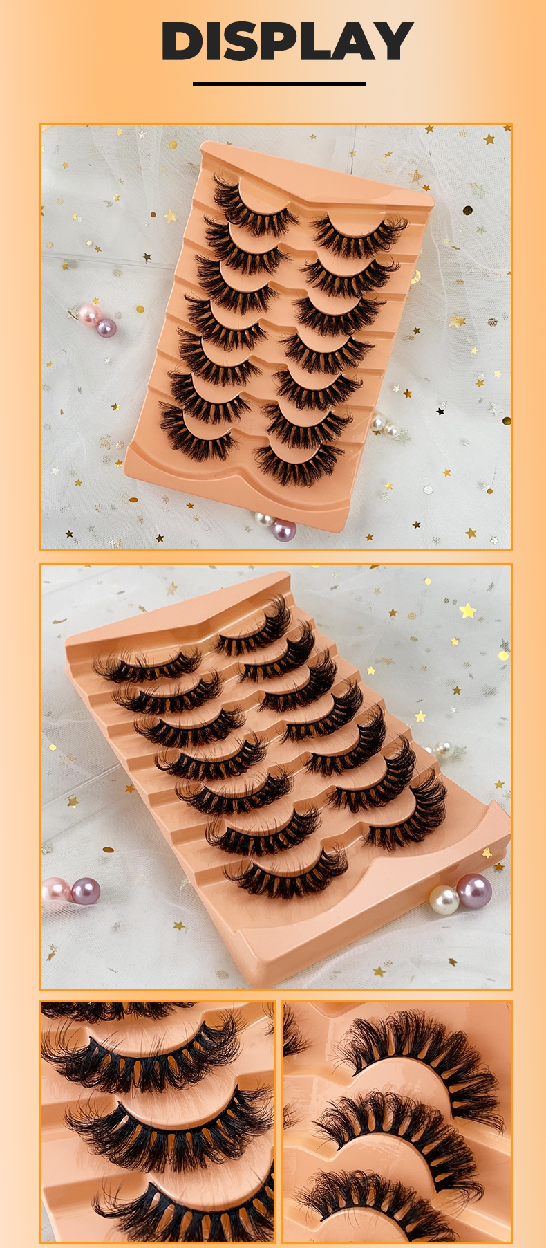 ink Full Strip Eyelashes – 7 Pairs of 3D Fluffy, Soft, Handmade D-Curl Lashes (13)