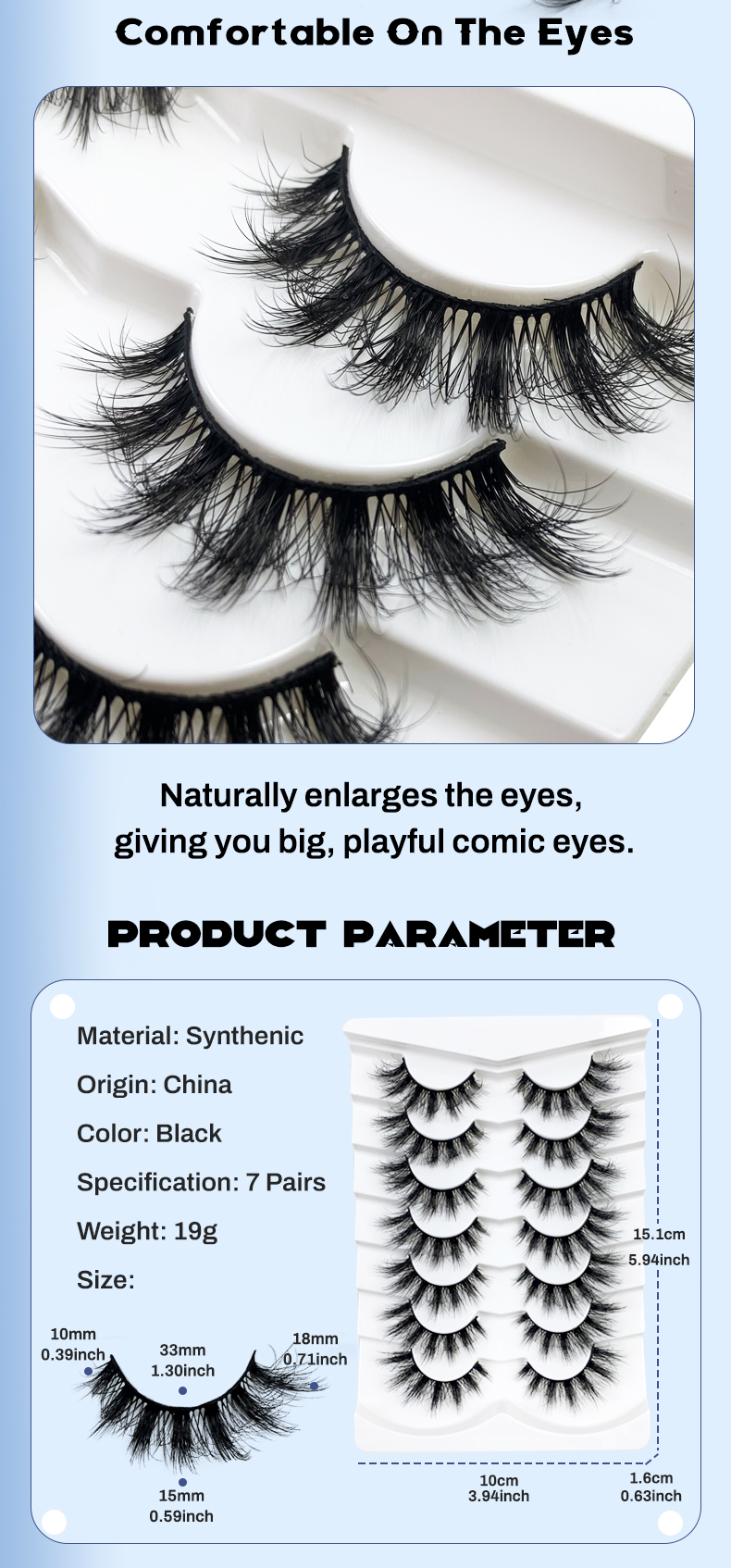 Hinarin Mink Fluffy Natural Long Eyelashes – Luxurious, Handmade, and Reusable (9)