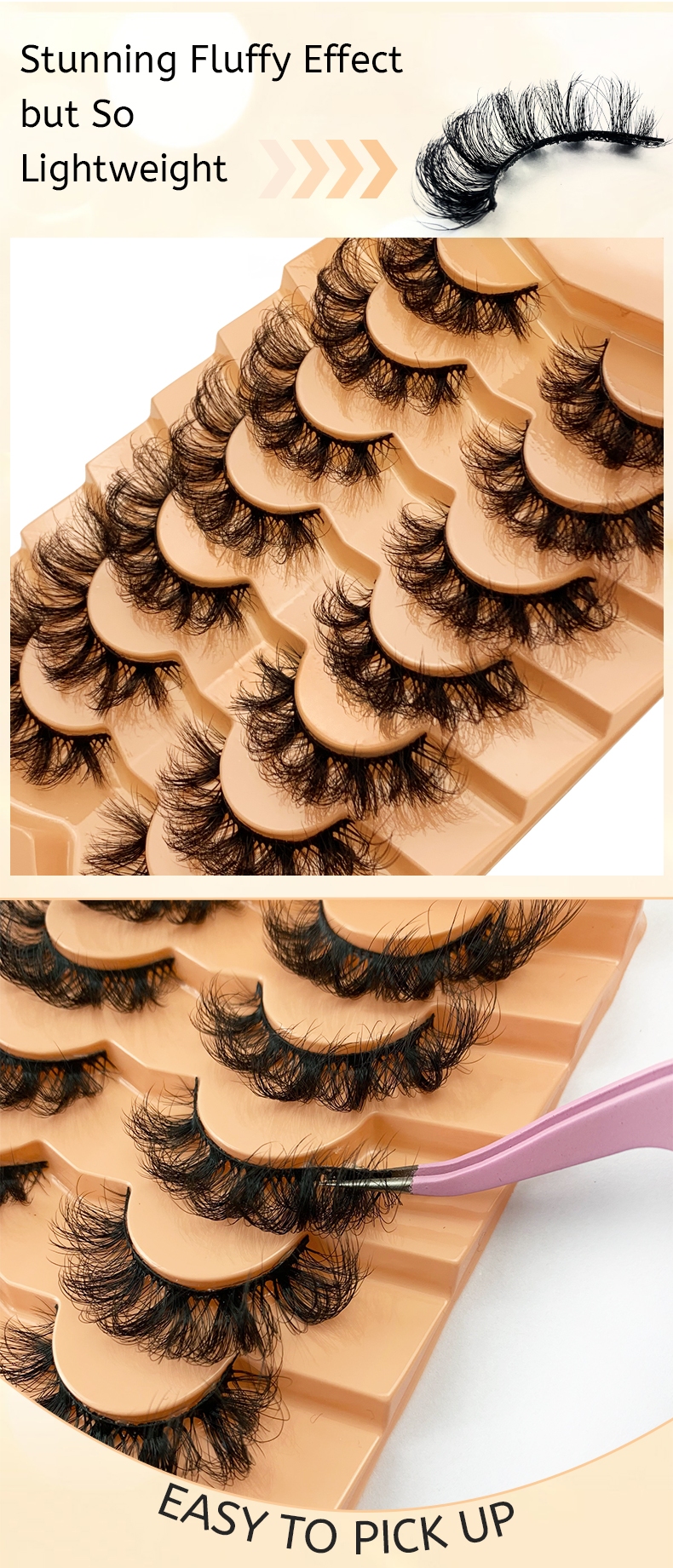 Fluffy Mink Eyelashes – Luxurious Volume & Bold Glamour-1 (2)