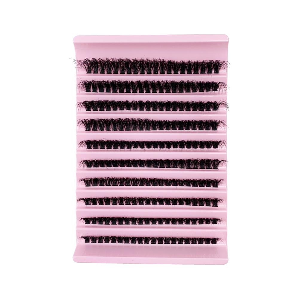 60D D Curl 8-16mm Cluster Individual Eyelashes Fluffy Messy Style Mink Lash Extensions Soft 200 Bundles Mixed Length DIY Make Up (6).jpg