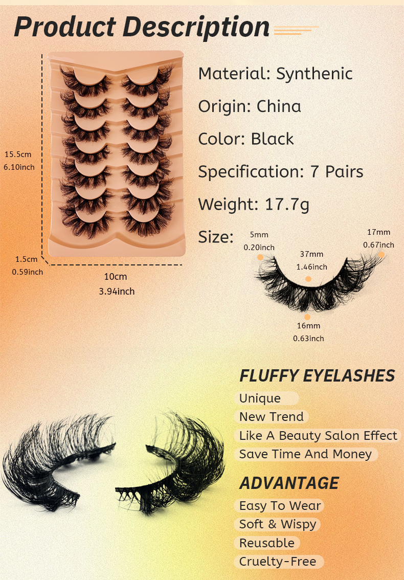 Fluffy Mink Eyelashes – Luxurious Volume & Bold Glamour-1 (3)