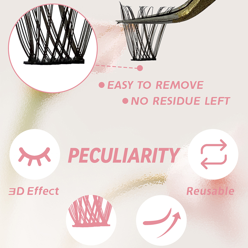 Hinarin DIY Cluster Lashes Individual Mixed Tray (1)