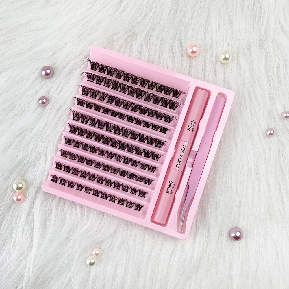 DIY 45120PCS False Eyelash Extension Kit (Cluster Individual Lashes + Eyelash Glue + Grafting Tweezers) (1).jpg