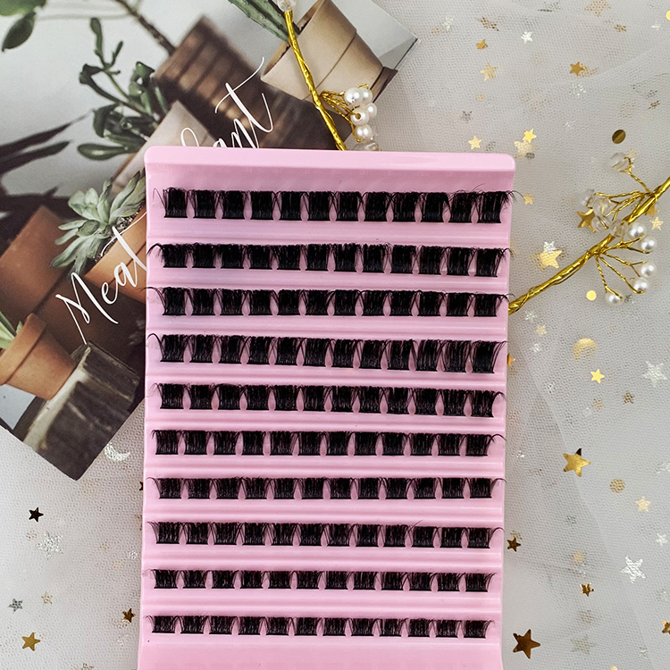 DIY Cluster Eyelash Extensions Mixed Length Faux Individual 3D Volume Natural Long Eye Lashes Mink False Soft Self-Adhesive Lash (4)