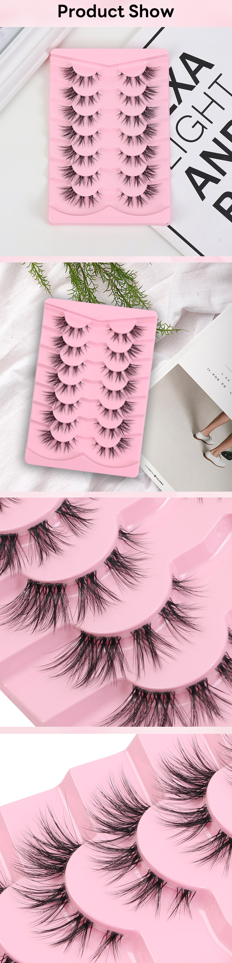 Hinarin Fox Eyes Eyelashes – Fluffy, Wispy & Naturally Glamorous-1 (5)