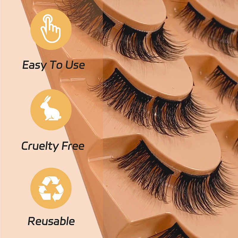 Hinarin 7 Pairs Fluffy Soft Eyelashes – Natural, Long & Reusable False Lashes (4).jpg