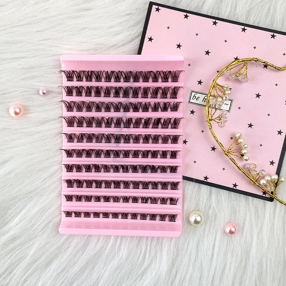 DIY Cluster Lashes Volume Soft Fluffy D Curl Individual Fluf (2)