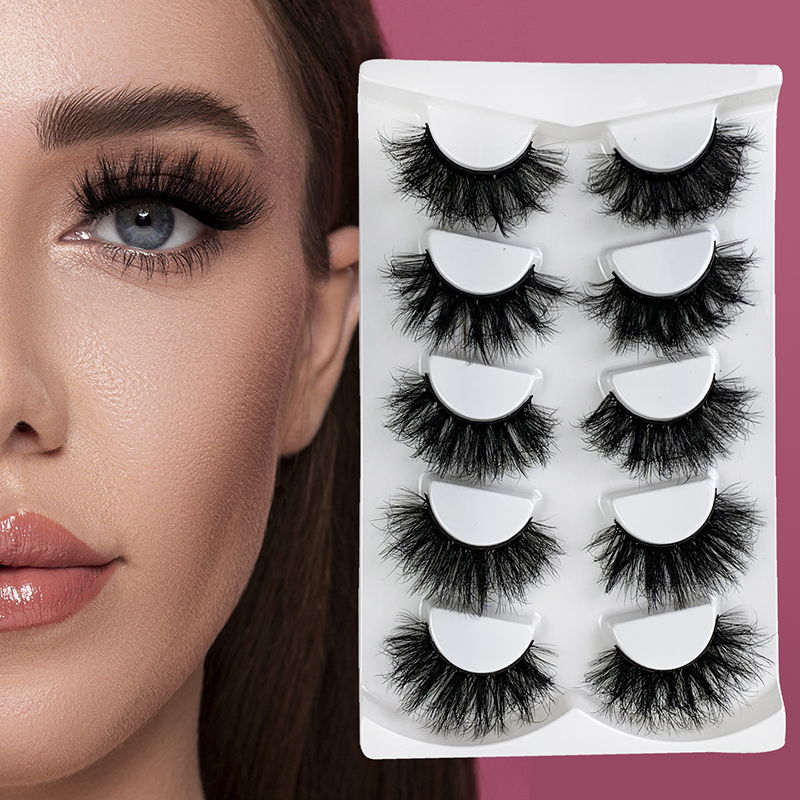 5 Pairs Mink Eyelashes – 3D Fluffy Dramatic Volume False Eyelashes for Stunning, Bold Looks (7)