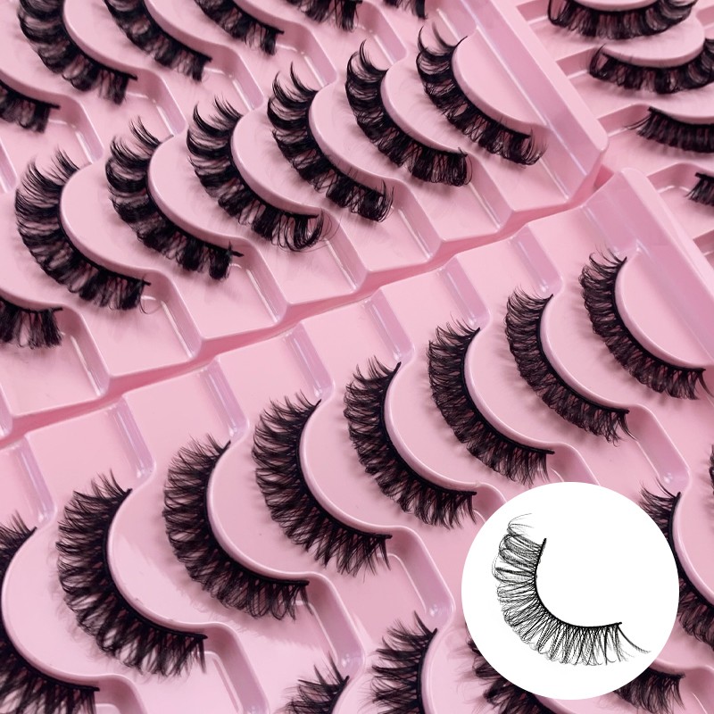 New Russian False Lashes – 10 Pairs, 3D Fluffy Volume, Reusable Mink Strip Eyelashes   (5).jpg