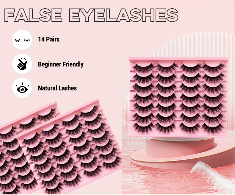 Hinarin Mink Fluffy Eyelashes – Wispy, Natural, and Long-Lasting Beauty (8)