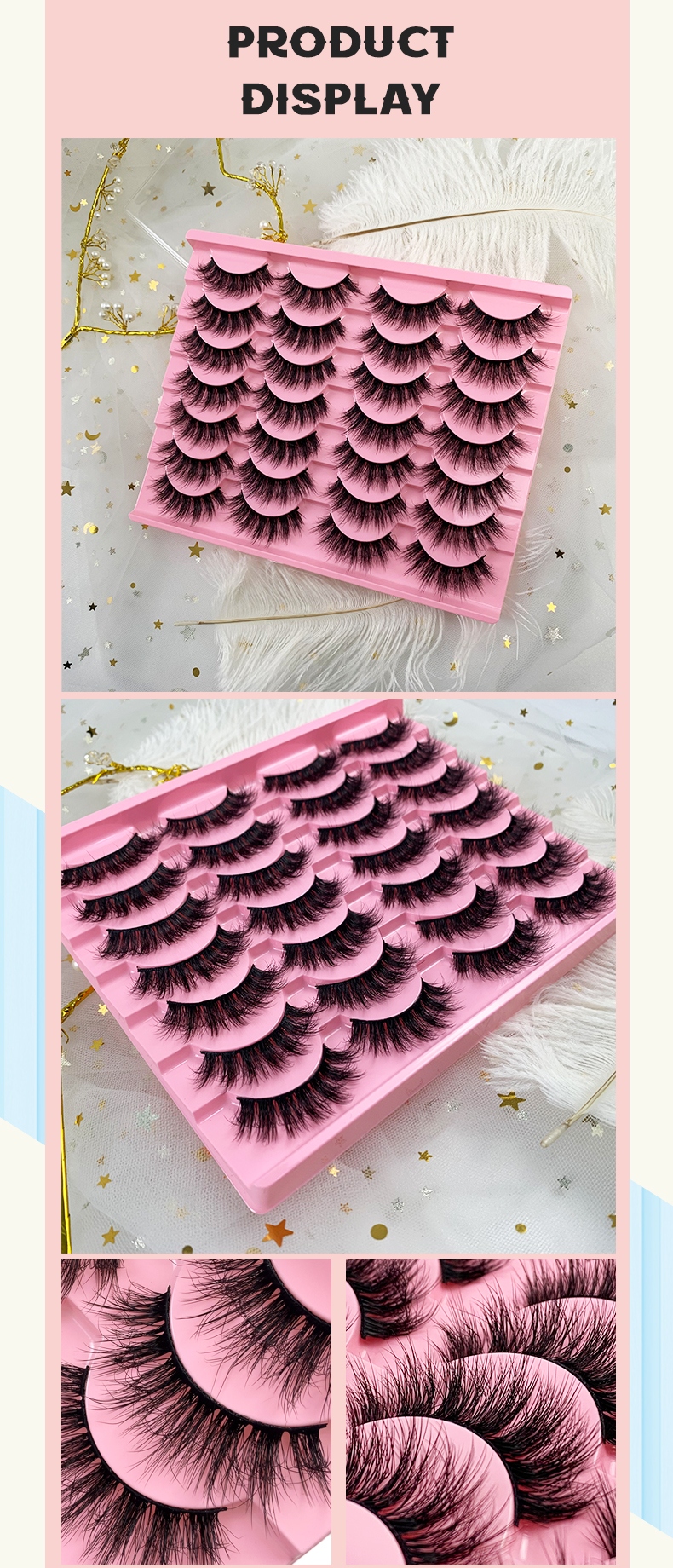 Hinarin Mink Fluffy Eyelashes – Wispy, Natural, and Long-Lasting Beauty (11)