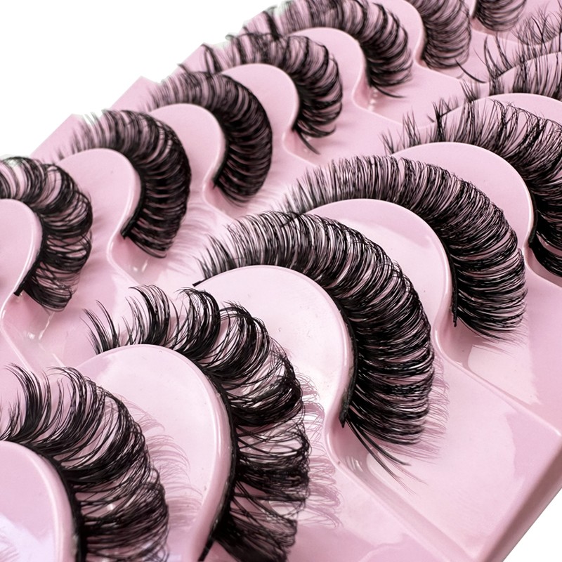 New Russian False Lashes – 10 Pairs, 3D Fluffy Volume, Reusable Mink Strip Eyelashes   (6).jpg