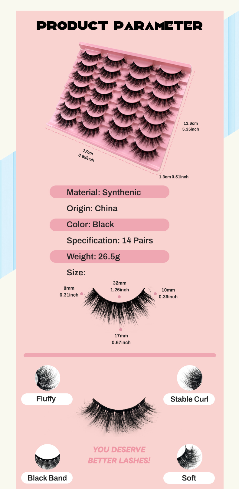 Hinarin Mink Fluffy Eyelashes – Wispy, Natural, and Long-Lasting Beauty (9)