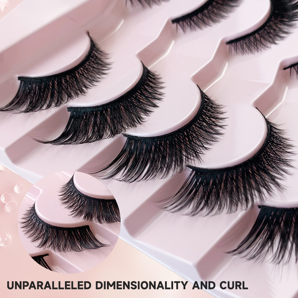 Cat Eye Winged End Fake Eyelashes – 7 Pairs Fox Lashes (5).jpg