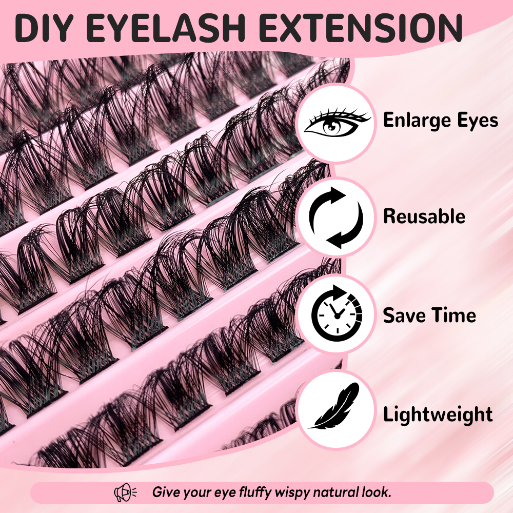 Individual DIY Cluster Lashes 120 (7)
