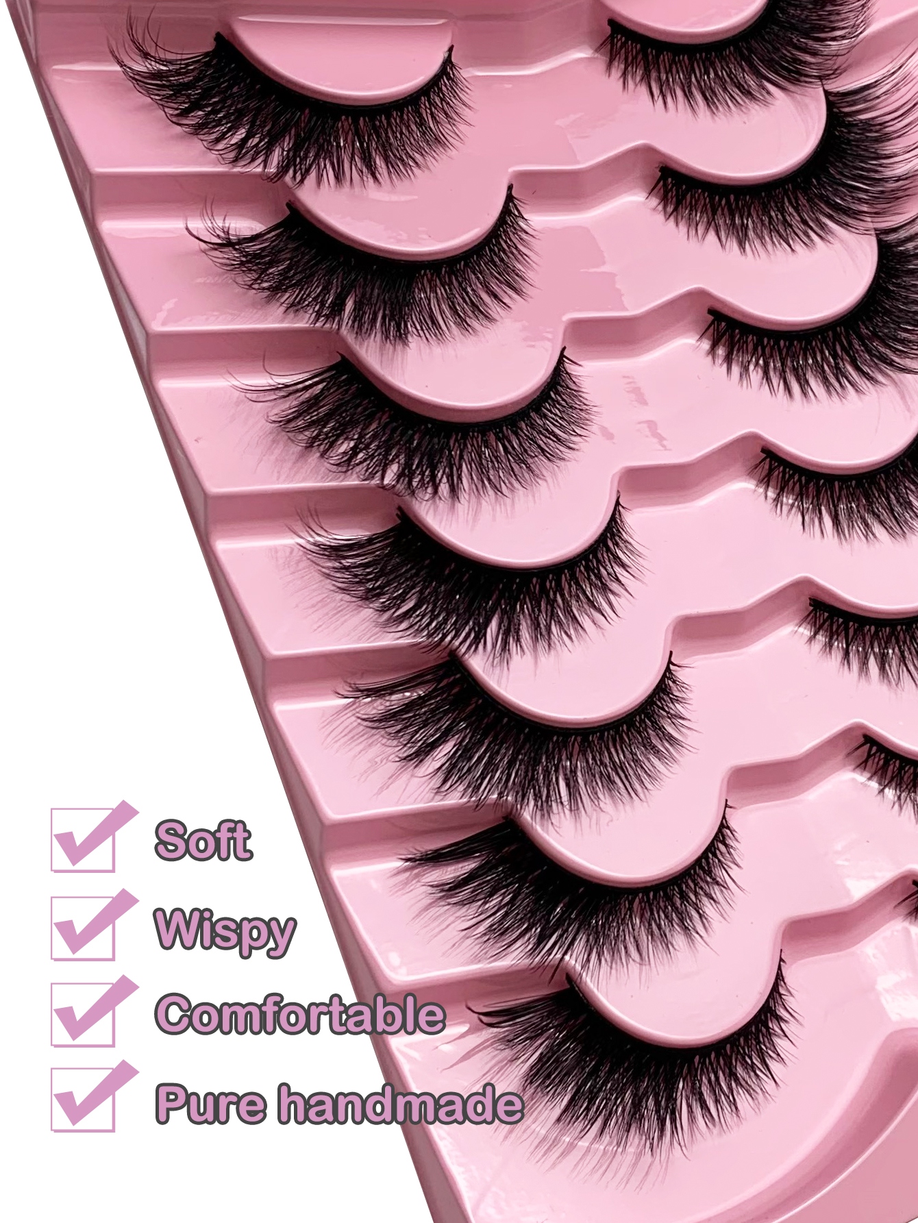 Hinarin Cat Eye Lashes – Winged End Elongated Eyelashes (7 Pairs) (11)