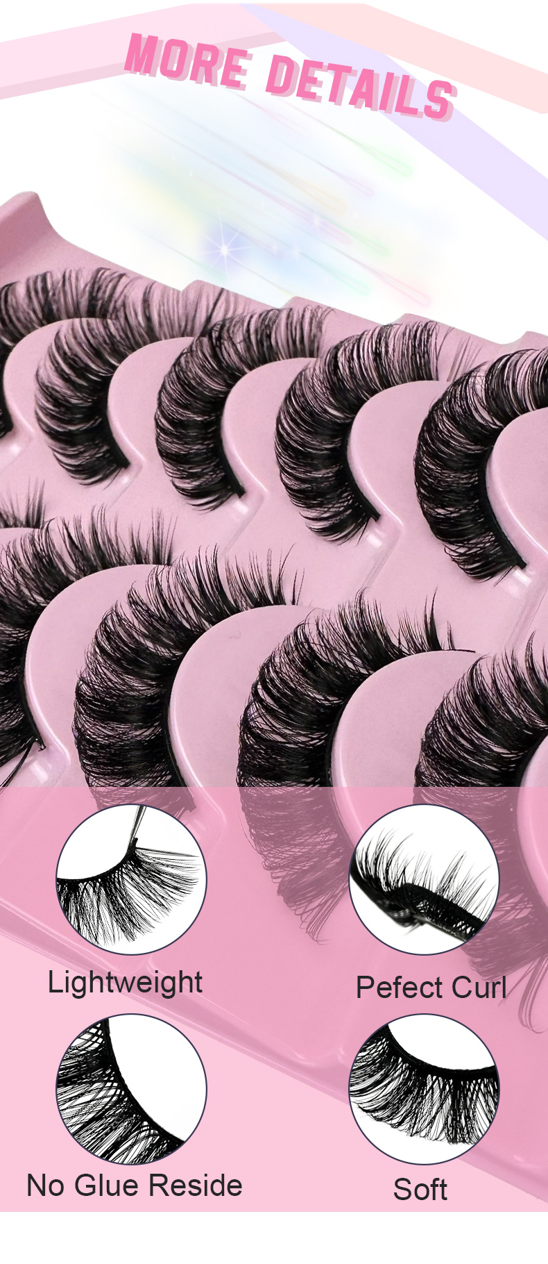 10 Pairs Russian Strip Lashes – Dramatic, Fluffy & Cruelty-Free Mink Lashes-1 (4)