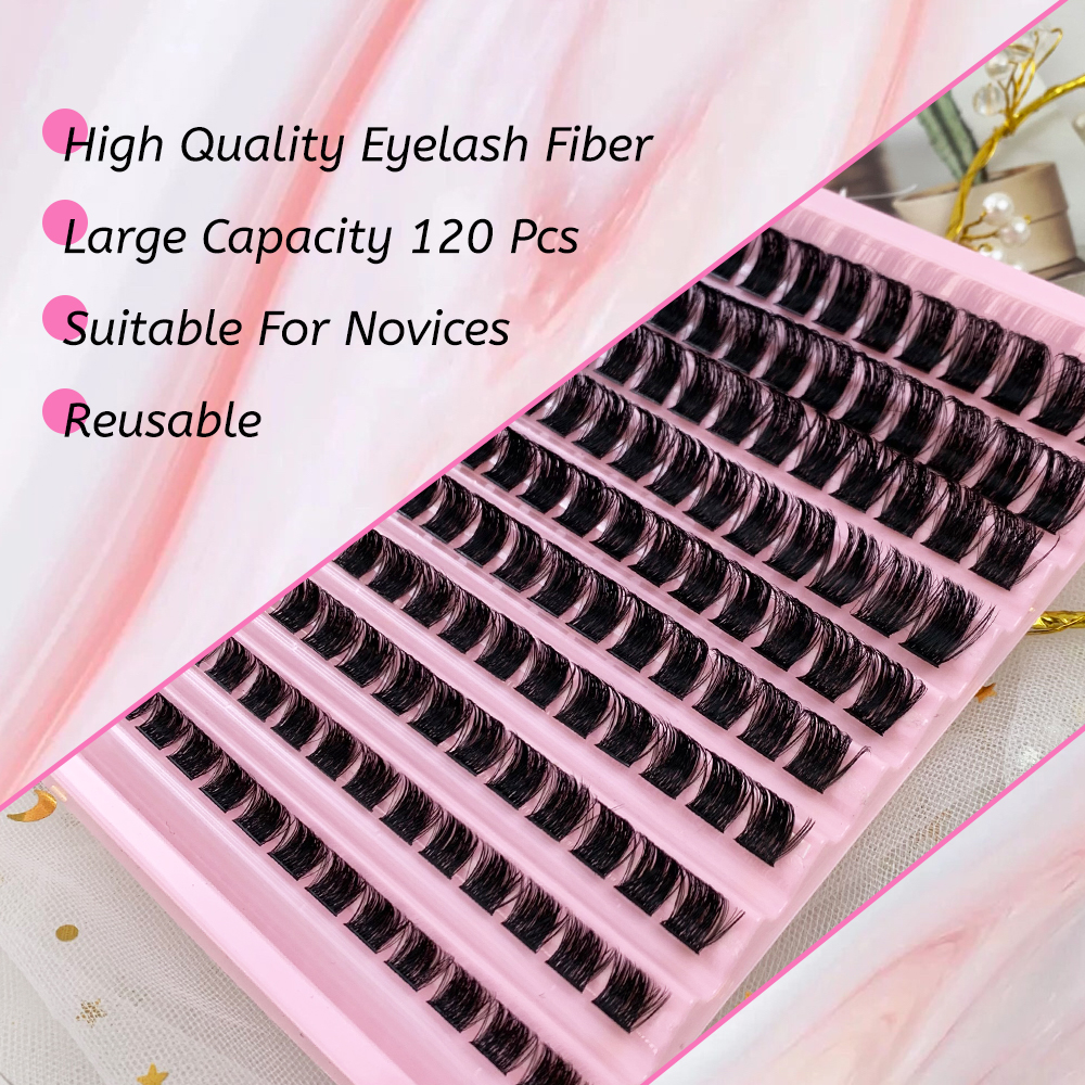 DIY Cluster Eyelash Extensions Mixed Length Faux Individual 3D Volume Natural Long Eye Lashes Mink False Soft Self-Adhesive Lash (10).jpg