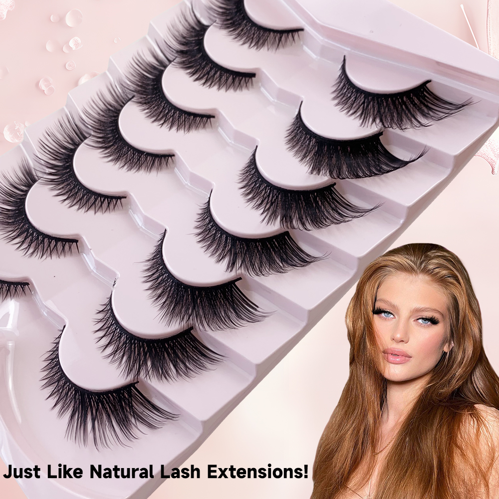 Cat Eye Winged End Fake Eyelashes – 7 Pairs Fox Lashes (2).jpg