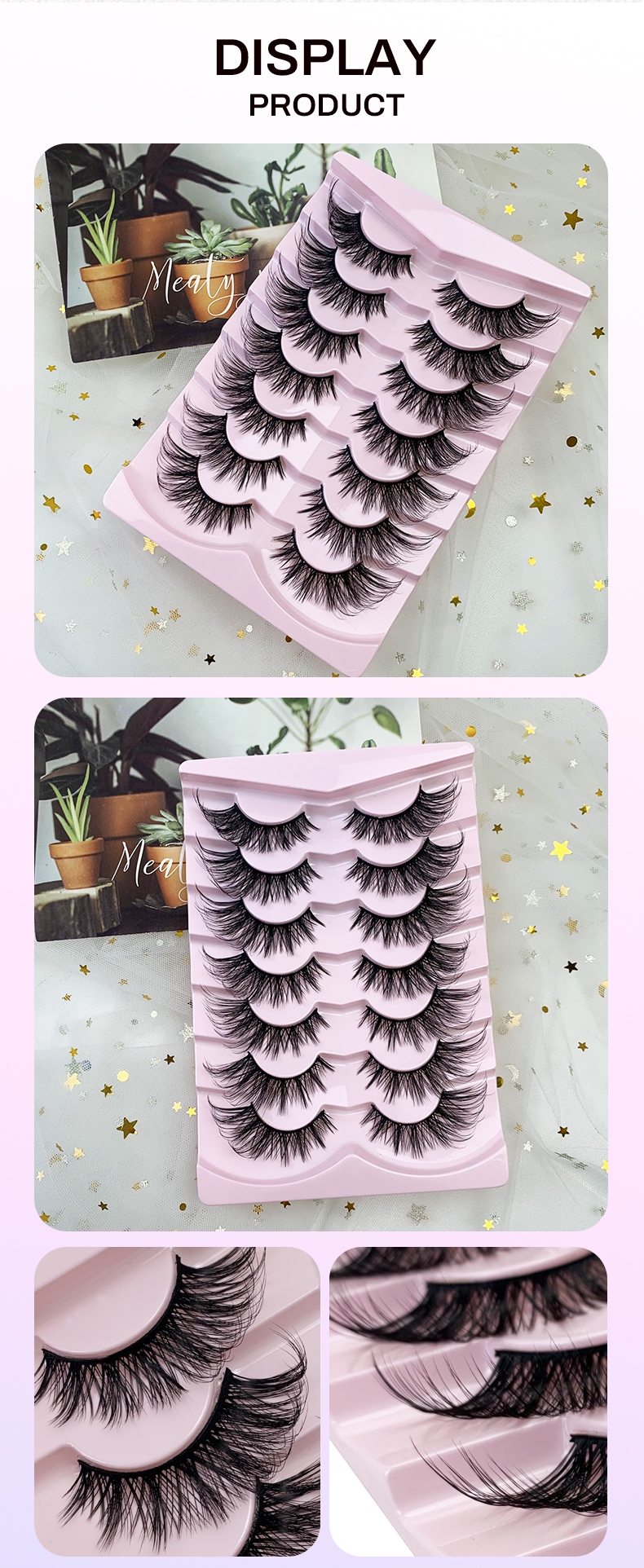 7 Pairs CatFox Eyelashes – Faux Mink Winged Lashes for a Soft, Natural, Yet Dramatic Look (4)