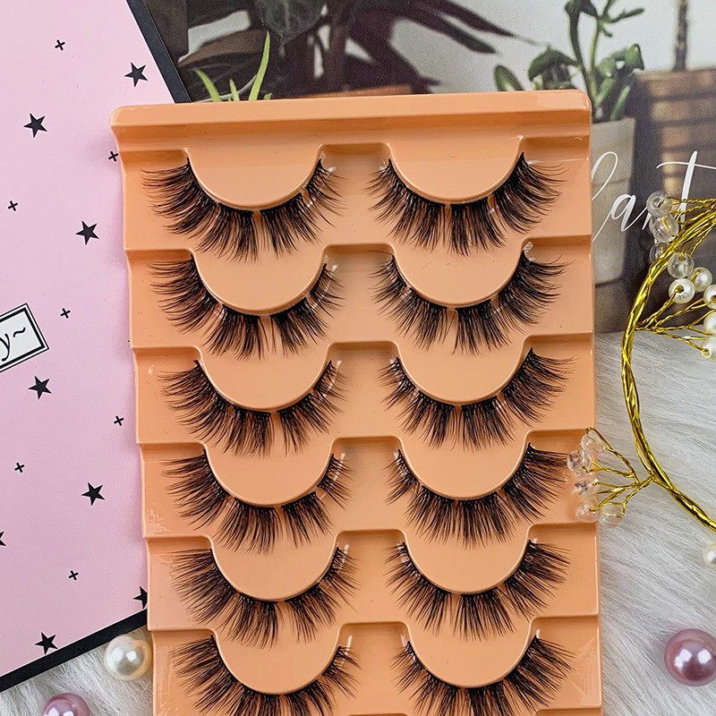 Hinarin 7 Pairs Fluffy Soft Eyelashes – Natural, Long & Reusable False Lashes (3)