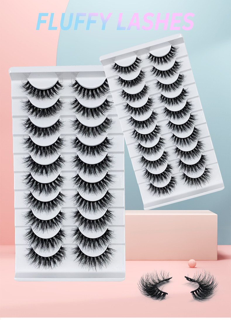 Hinarin Fluffy Handmade Eyelashes – Natural, Voluminous & Reusable Luxury (10)