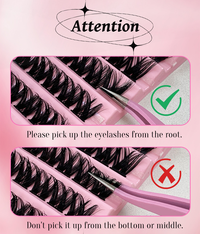 Cluster Eyelashes Mixed Lengths (4)