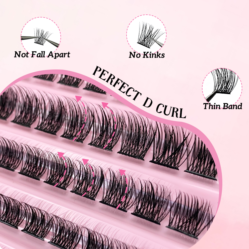 DIY Cluster Lashes Natural Long Soft (2)