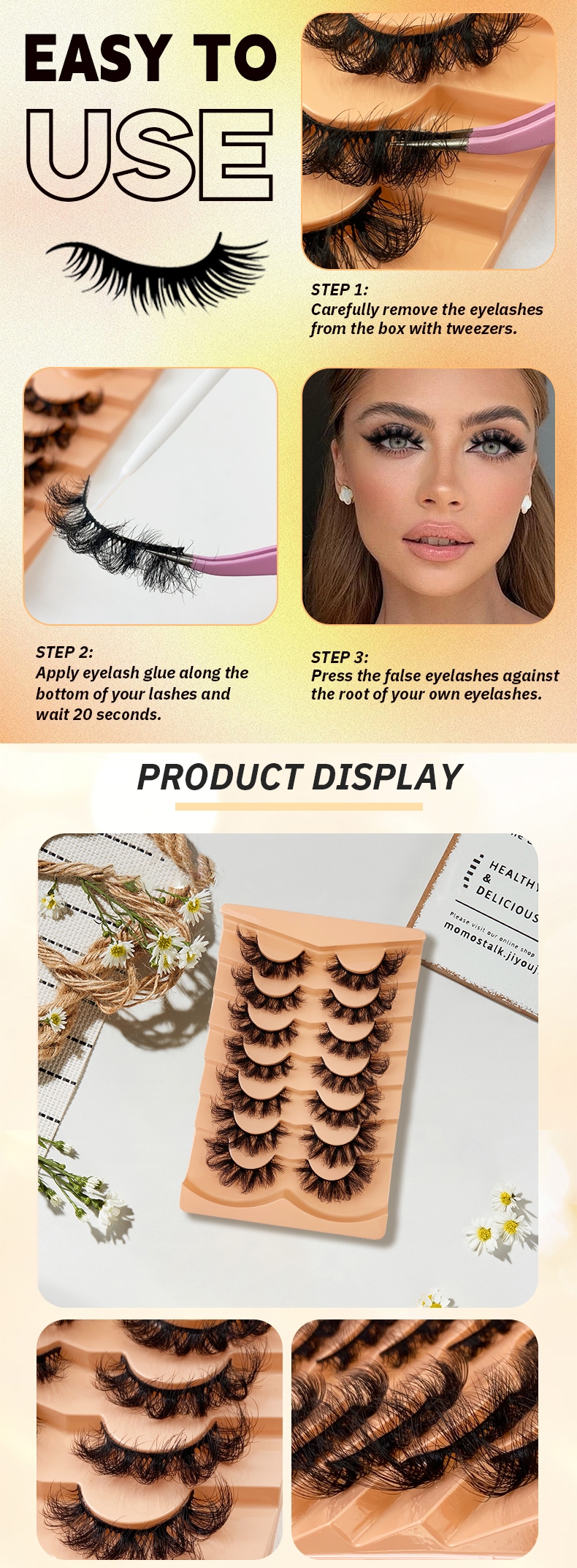Fluffy Mink Eyelashes – Luxurious Volume & Bold Glamour-1 (4)