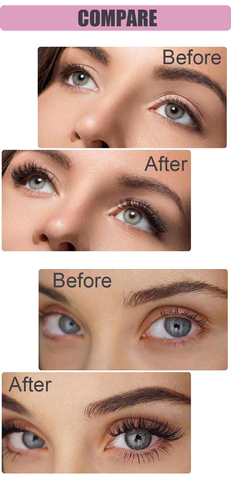 Russian Full Strip Volume Fake Eyelashes – DD Curl, 10 Pairs, Mink 3D False Eyelashes (9mm-15mm, Reusable, Thick Style) (9)