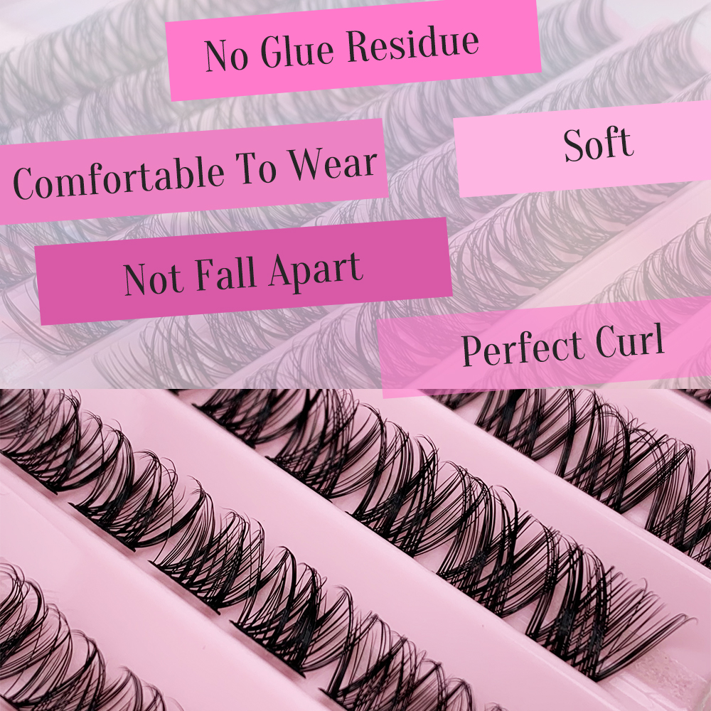 Natural Long Cluster Eyelashes (3)